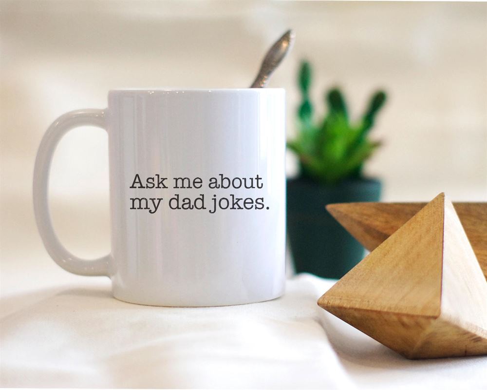 Ask Me About My Dad Jokes Mug New Dad Mug Pregnancy Reveal Mug Pregnancy An