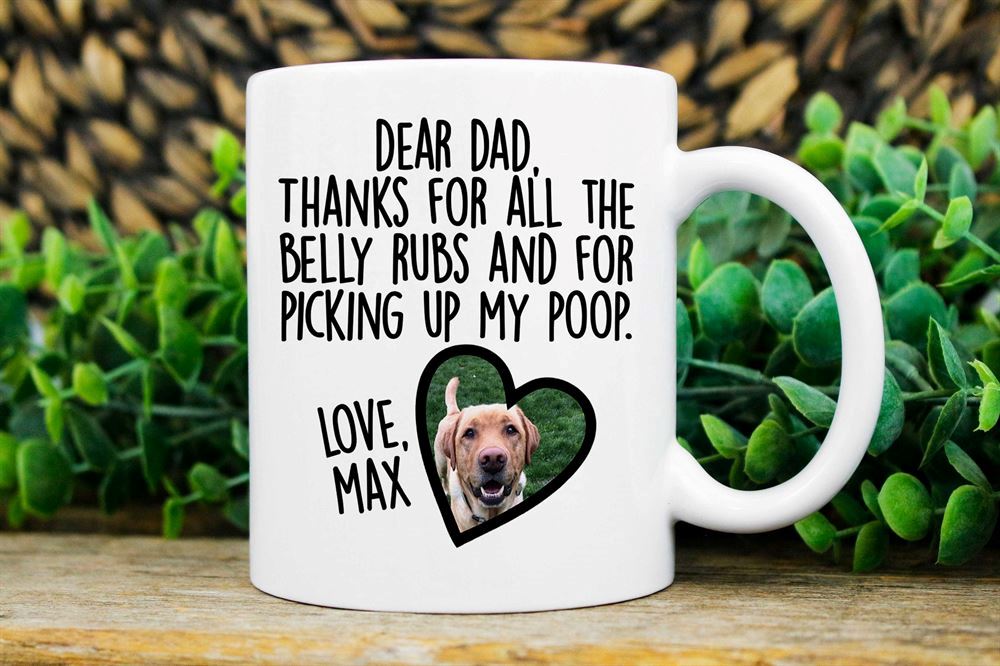 Christmas Gift For Dog Lover Dear Dog Dad Personalized Dog Dad Mugs Custom