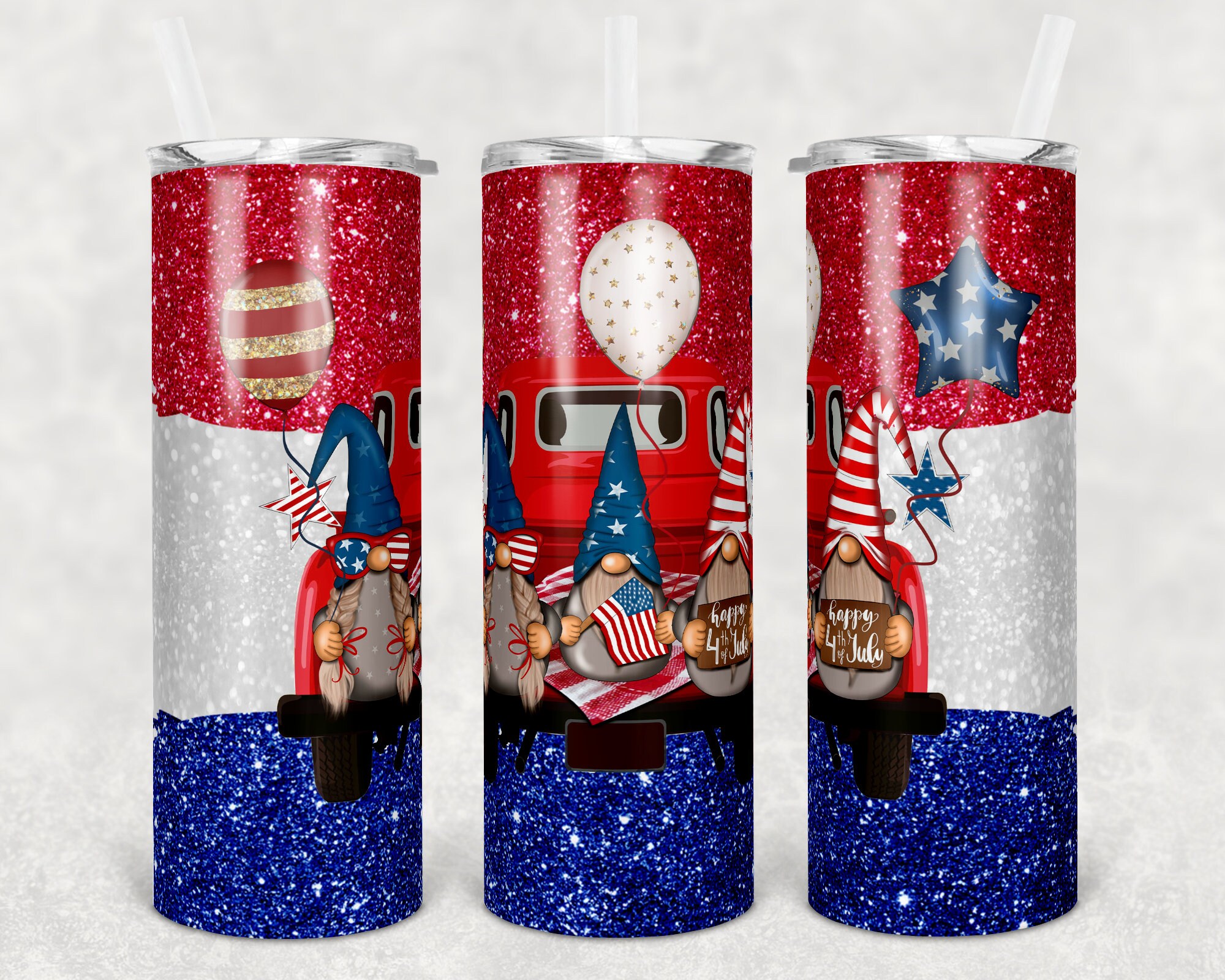 Patriotic Gnome Tumbler, Gnome Tumbler, Personalized Tumbler, 20