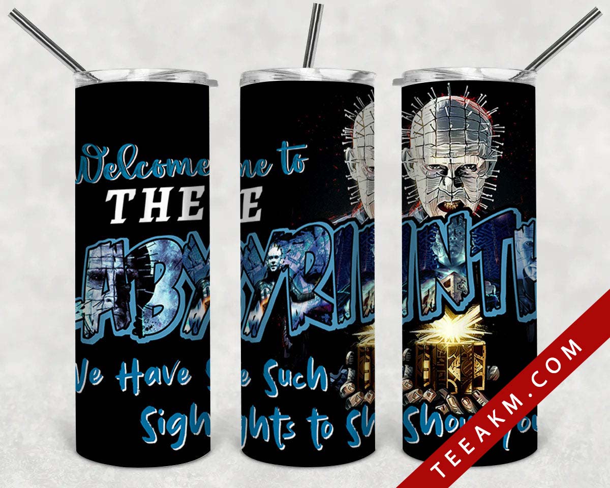 Welcome To The Labyrinth 20oz Skinny Tumbler Labyrinth Horror Movies Horror Gift