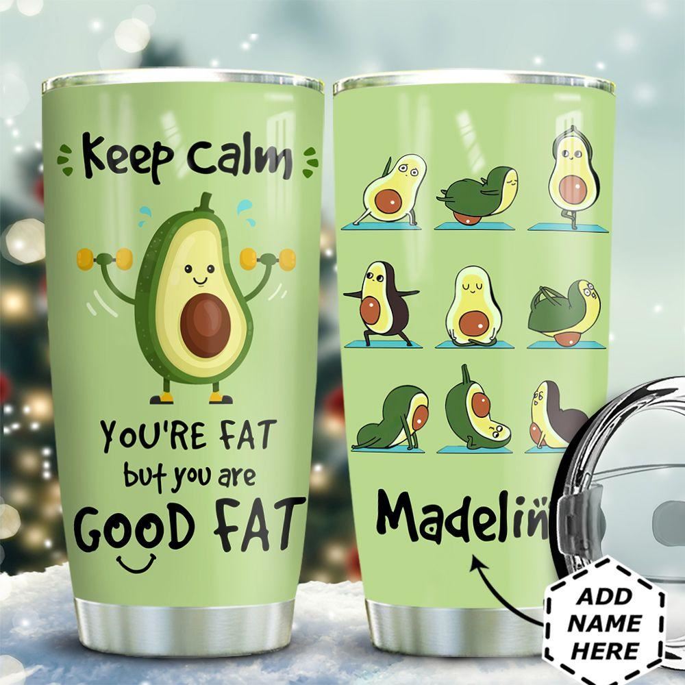 Avocado Workout Personalized Stainless Steel Tumbler