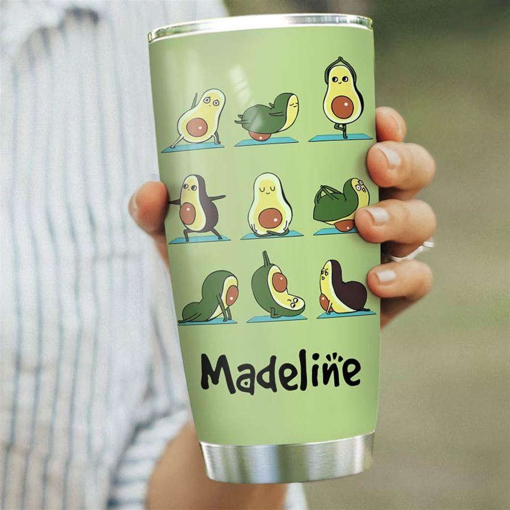 Avocado Workout Personalized Stainless Steel Tumbler