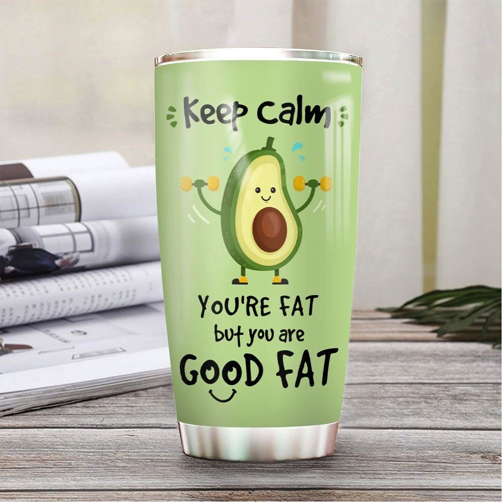 Avocado Workout Personalized Stainless Steel Tumbler