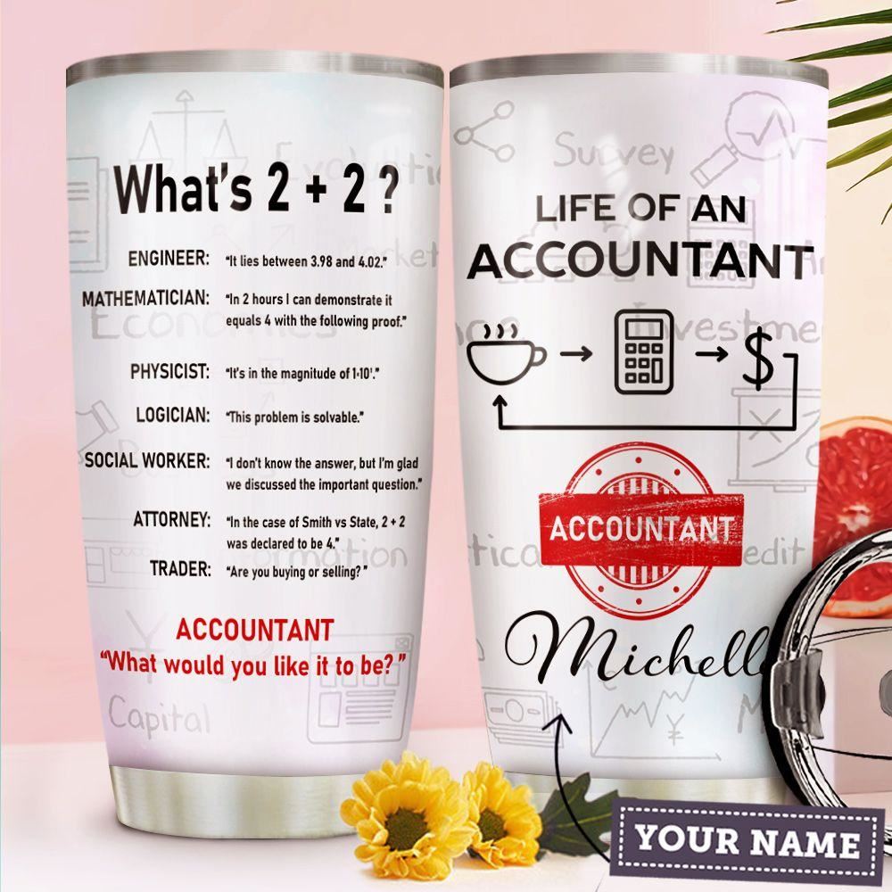 Accountant Facts Personalized Stainless Steel Tumbler