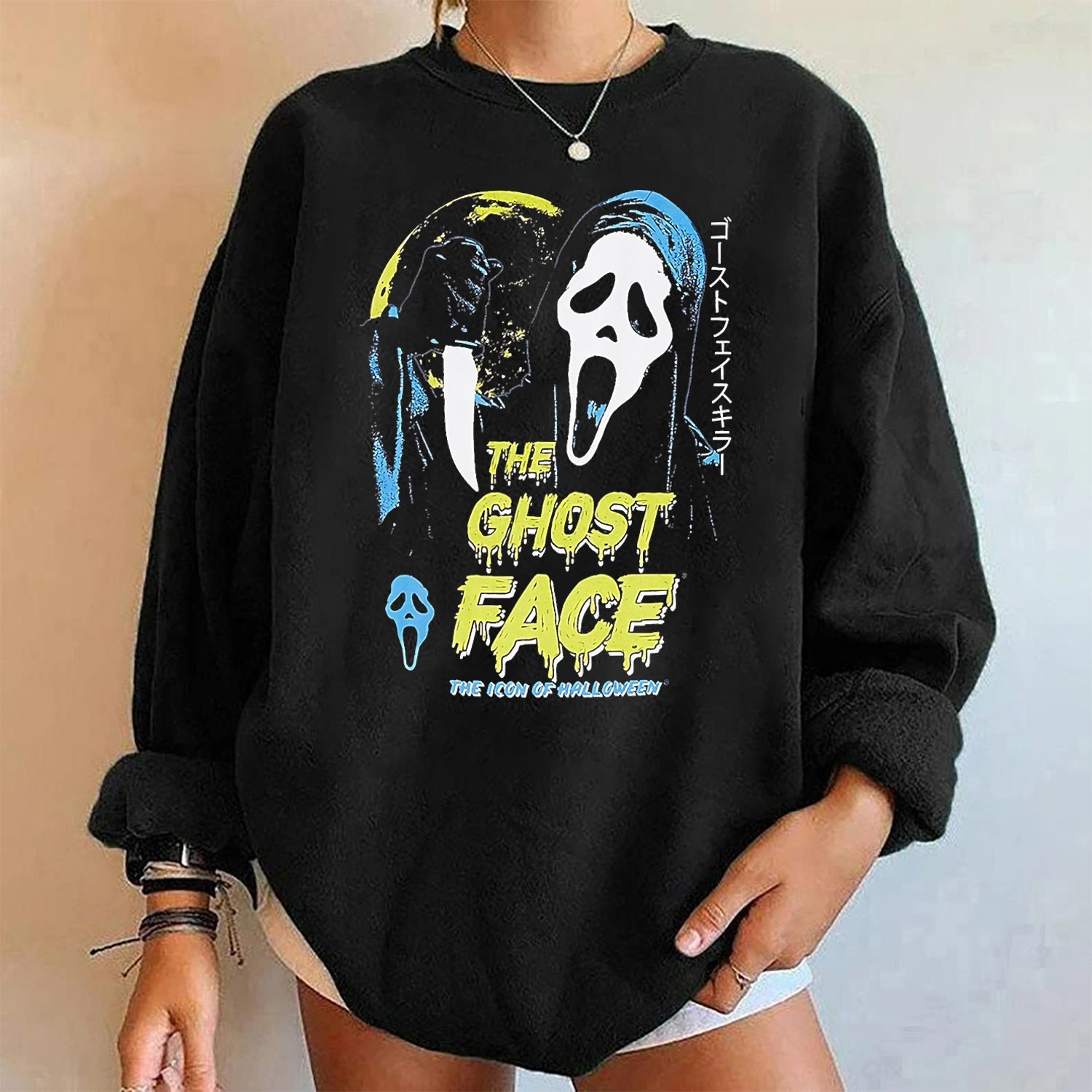 Scream Ghost Face Icon Of Halloween Sweatshirt Ghostface