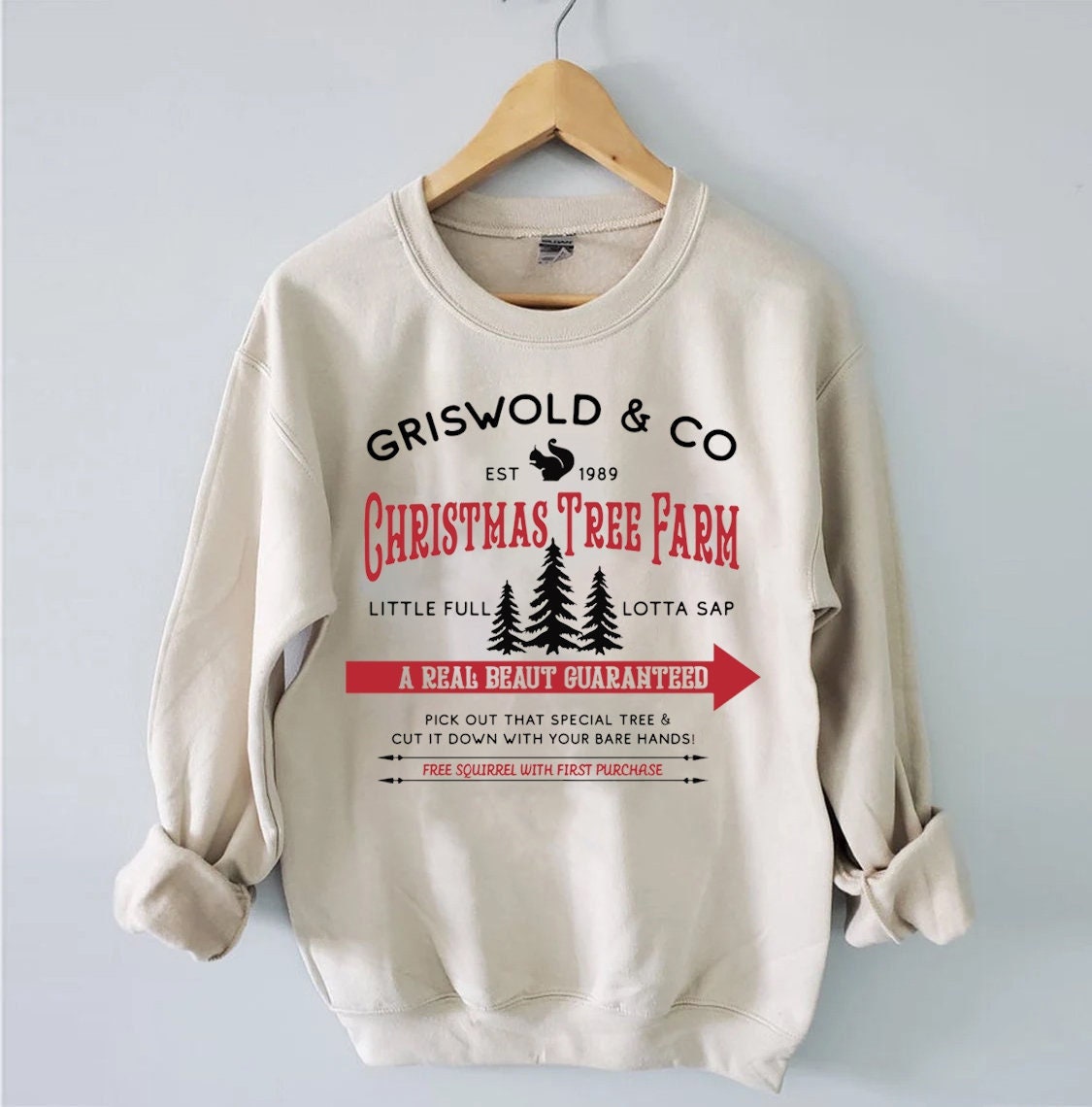 Vintage Christmas Sweatshirt Griswold Christmas Tree Farm