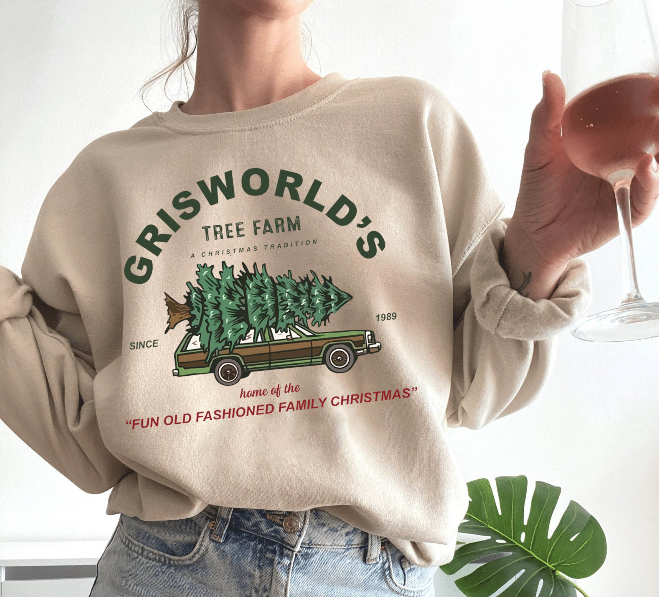 Vintage Griswolds Christmas Tree Farm Top Sweatshirt