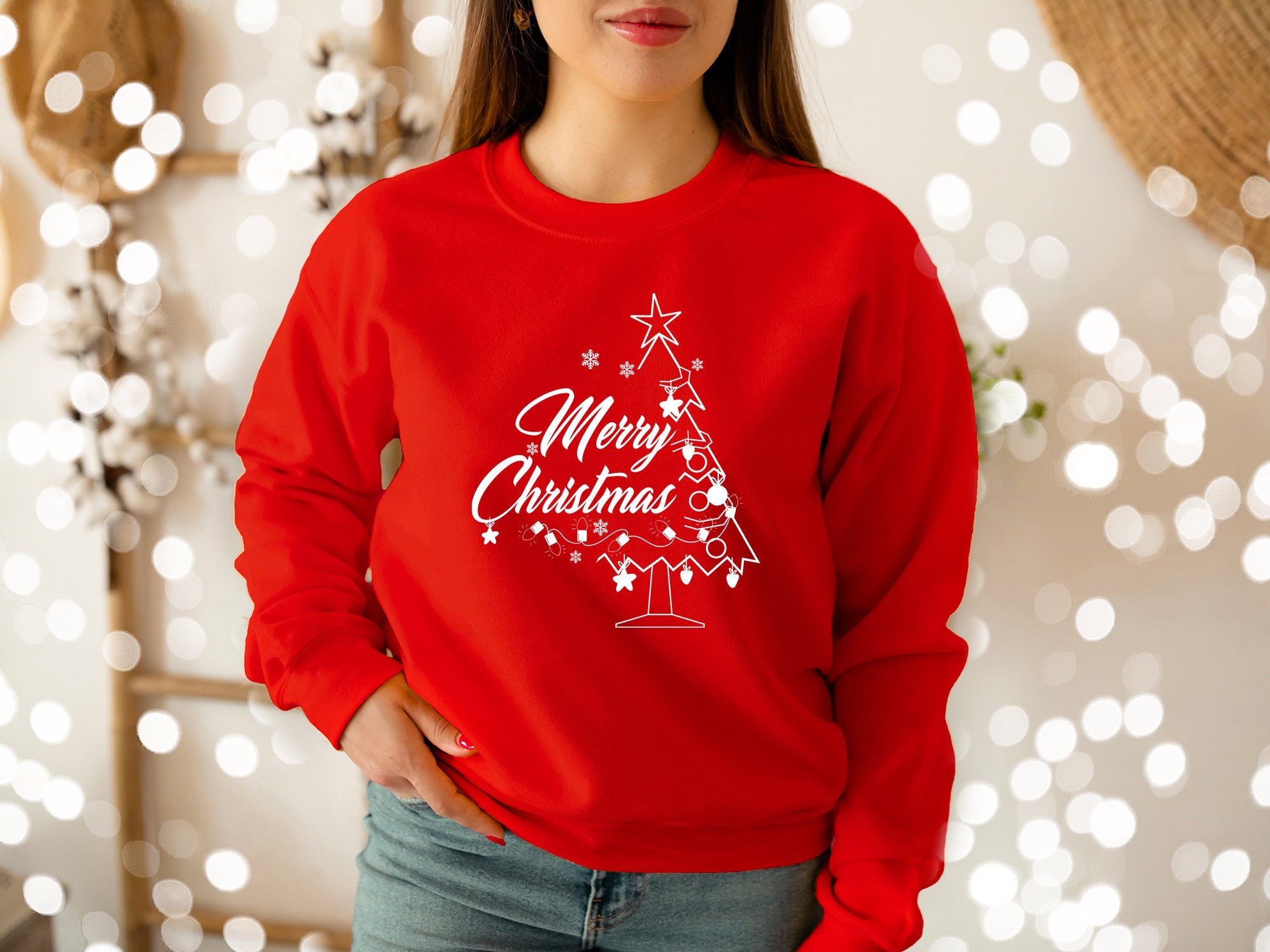Merry Christmas Sweatshirt For Women Merry Christ-mas