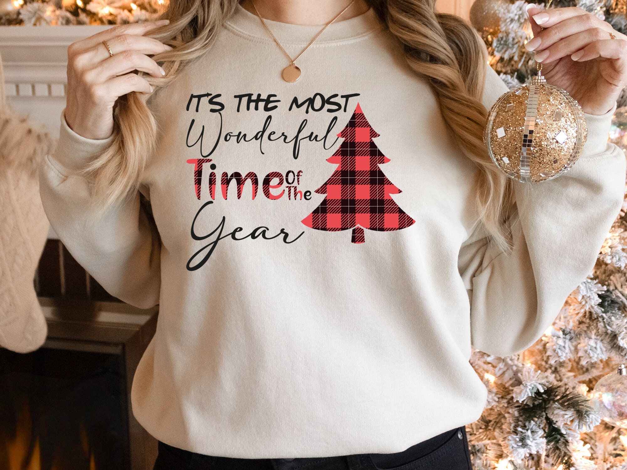 Christmas Sweatshirt Its The Most Wonderful Time Of The