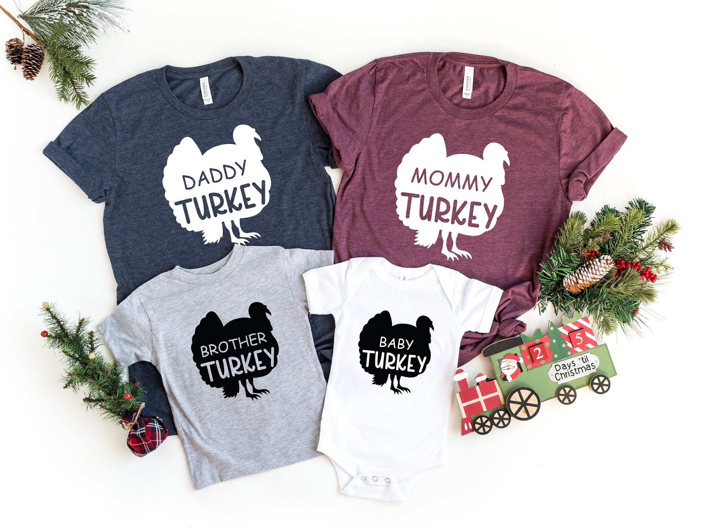 Family Thanksgiving Shirt Turkey Family Shirt Matching Unisex T-shirt