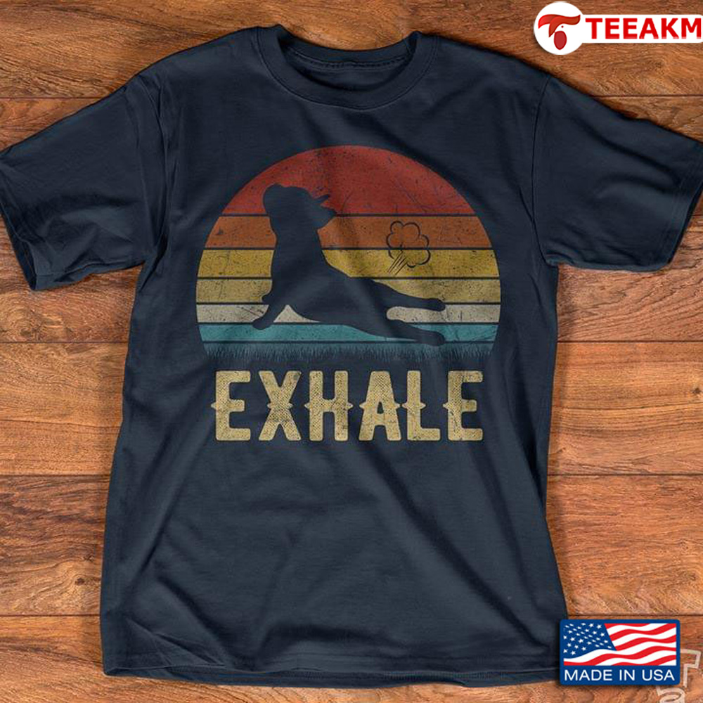 A Dog Exhale Vintage Unisex T-shirt