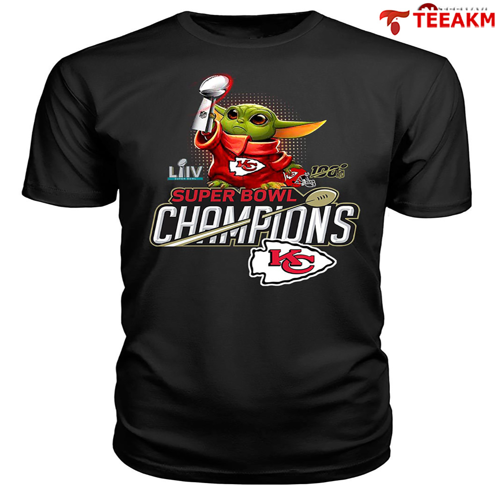 Baby Yoda Holding Super Bowl Cup Kansas City Chiefs Unisex T-shirt