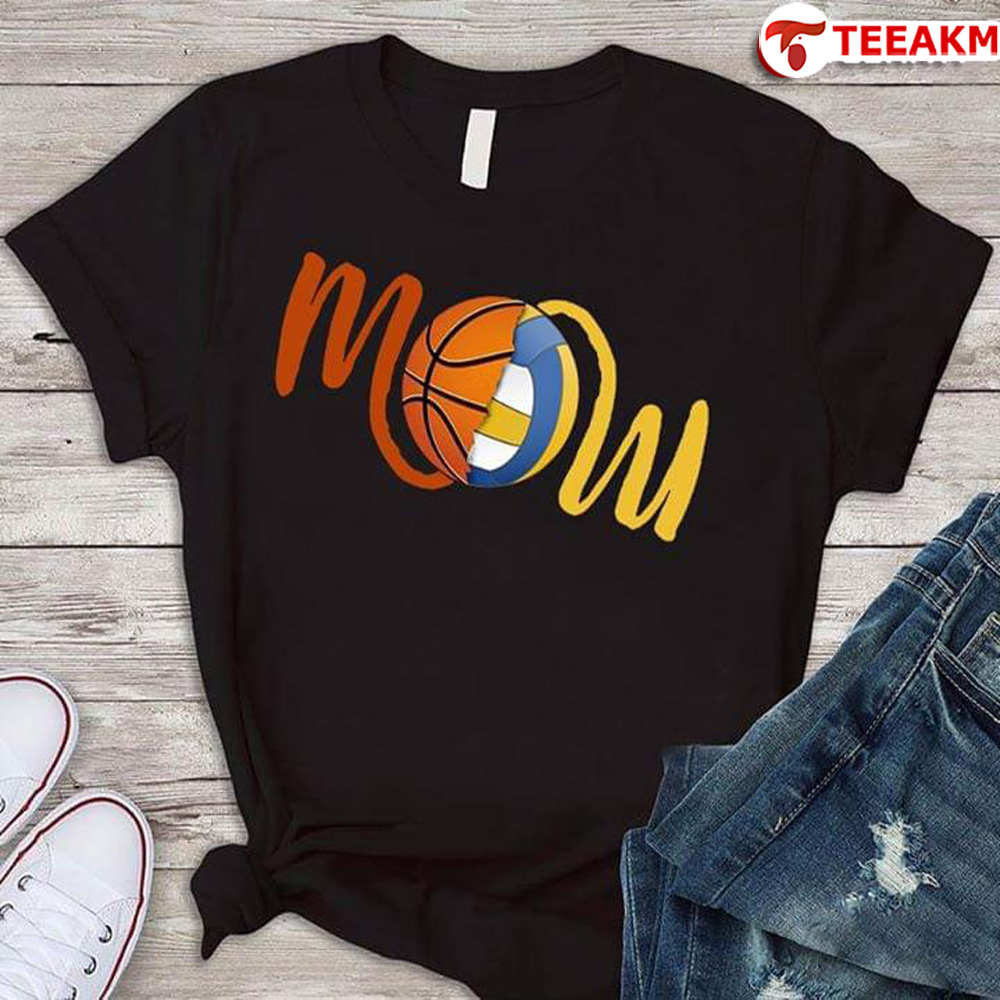 Basketball And Volleyball Mom Unisex Tee