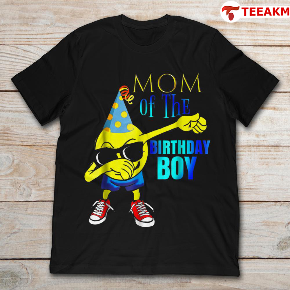 Dabbing Emoji Mom Of The Birthday Boy Unisex Tee