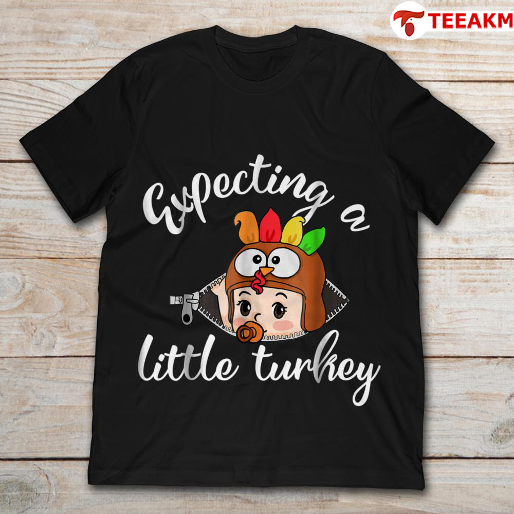 Expecting A Little Turkey Mom Pregnant Unisex T-shirt