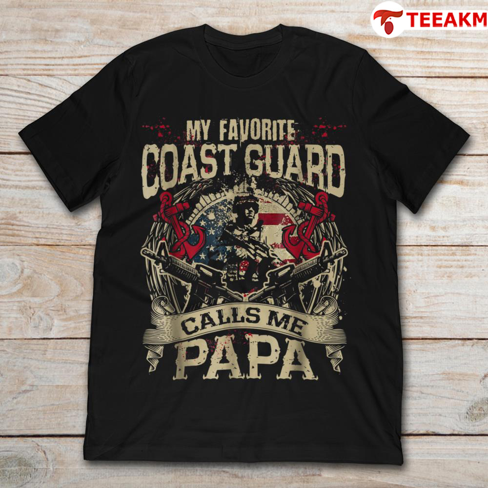 My-favorite-coast-guard-calls-me-papa-veteran Unisex T-shirt