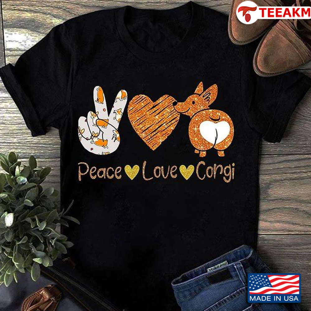 Peace-love-corgi Unisex T-shirt