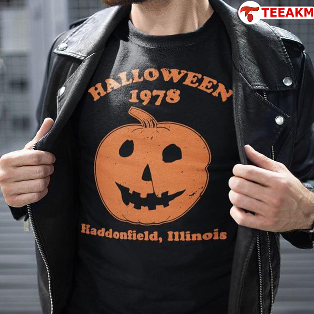 Pumpkin-halloween-1978-haddonfield-illinois Unisex T-shirt