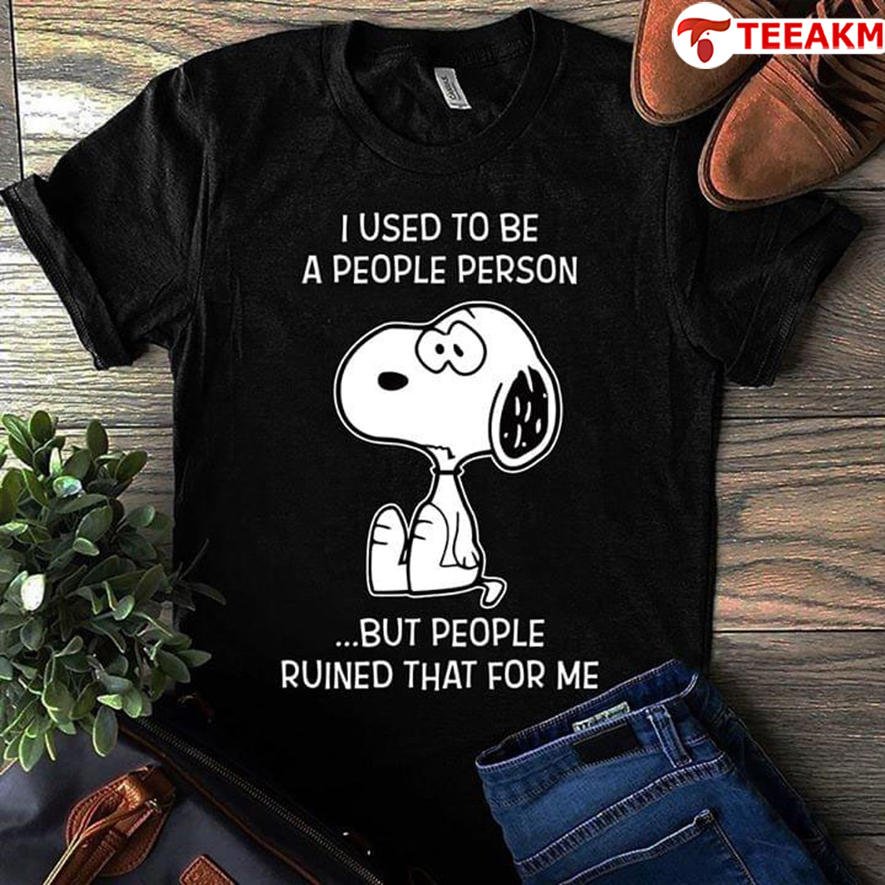 Snoopy-i-used-to-be-a-people-person Unisex Tee