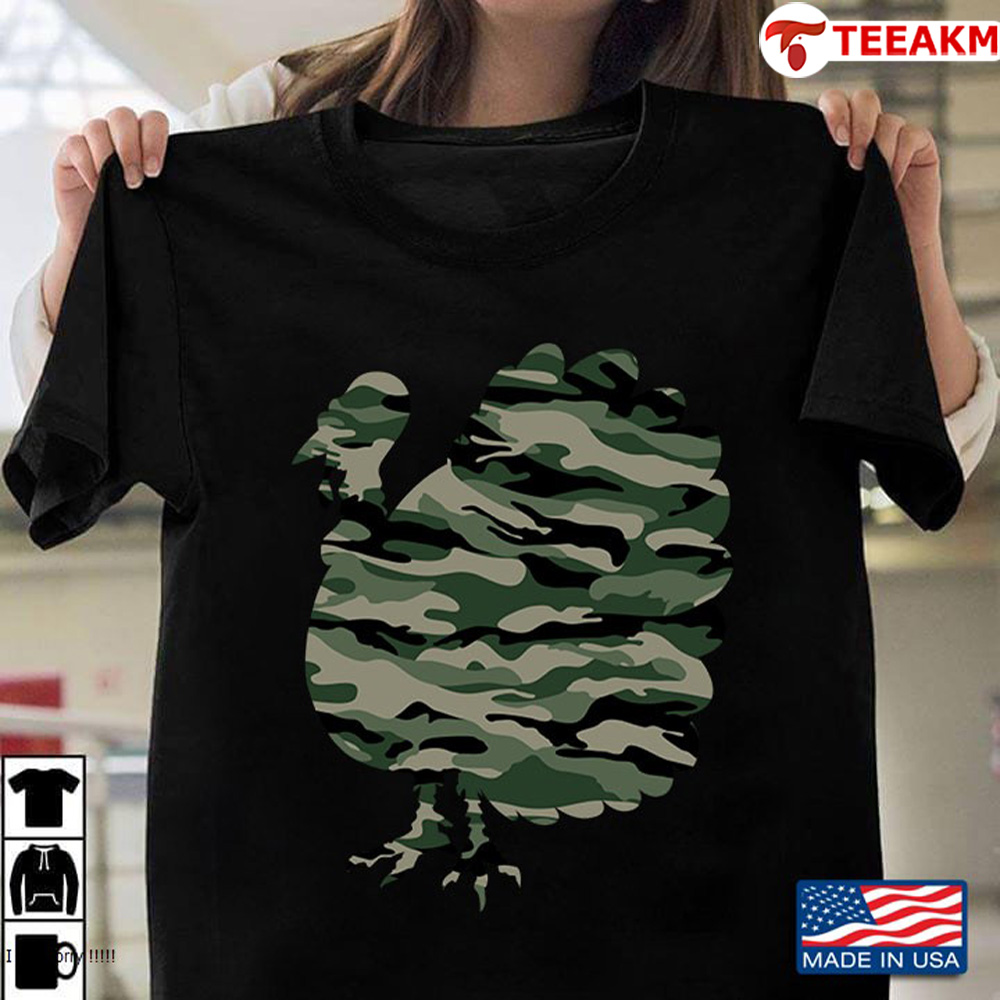 Thanksgiving-hunting-turkey-military-veteran-camouflage Unisex T-shirt